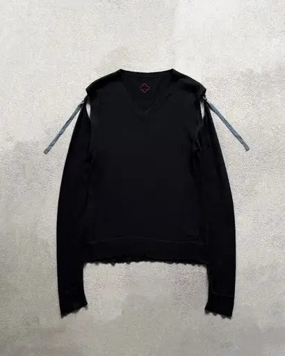 SS2006 A.F. Vandevorst Split-Sleeve Knit Sweater