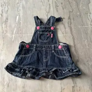 mikihouse miki house overall  rok jeans MH double B original ori bagus murah termurah cakep girl kids kid denim lily cipung amena terusan rayanza cute skirt jeans japan gemes ol ruffle umpak jeans