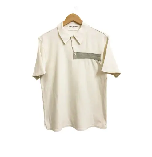 🔥 RARE 🔥 1997 General Research polo with leather stripe