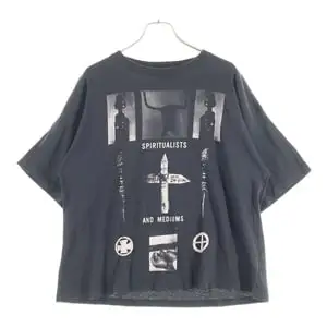 アンファンリッシュデプリメ SPIRITUALSTS AND MEDIUMS T-SHIRT スピリチュアルグラフィックプリント クルーネック半袖カットソーTシャツ