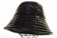 Dries Van Noten Bucket Hat Men's M Black Polyester Polyamide