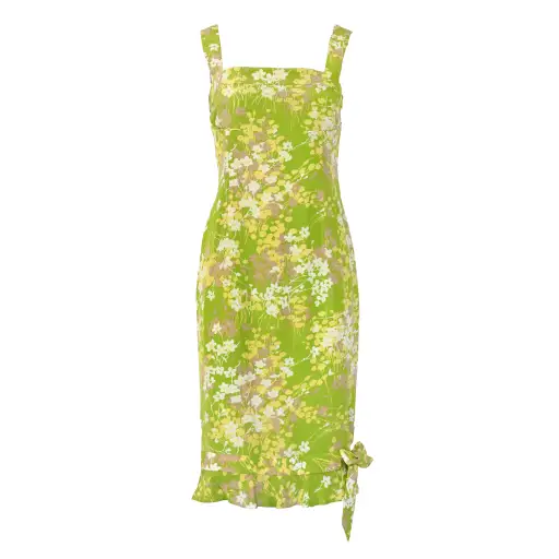 Valentino 2000s Green Floral Dress (Reserved)