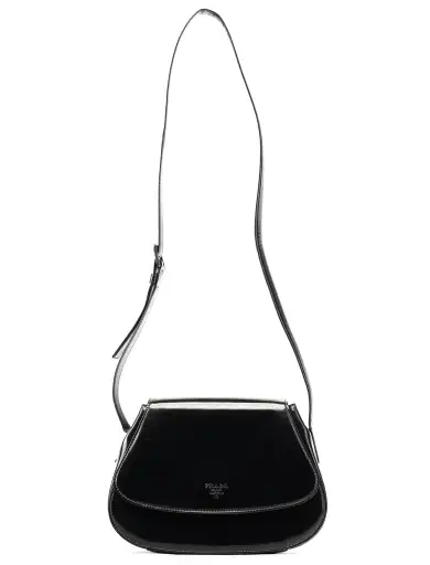 1995 Black Spazzolato Sport Crossbody Bag
