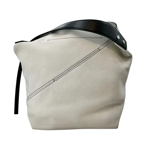Proenza Schouler White Pebbled Leather Large Cire Hobo Bag