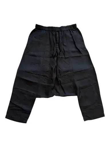 COMME DES GARÇONS BLACK Paisley Print Drop Crotch Pants