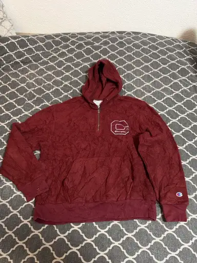 Sweatshirt à capuche Champion bordeaux, taille M