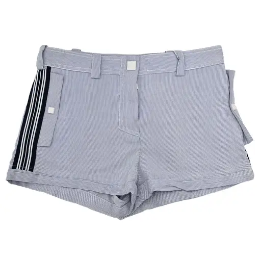 Chanel 2008 Sport Line Short Pants Striped Light Blue #36