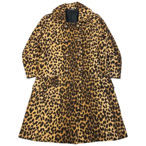 Vintage 2000s Hysteric Glamour Leopard Print Wool Jacket Womens Size M