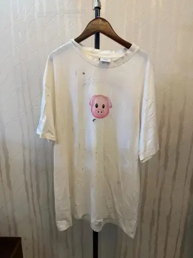 Vetements 19SS Pig Rainbow Calendar Short Sleeve Tee LLLL24