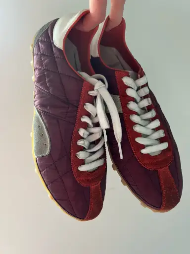 Maison Margiela Sprinter Sneakers in Burgundy