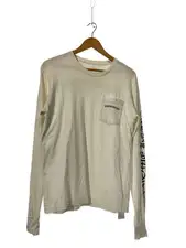 Chrome Hearts Black & White Neck Logo Longsleeve T-Shirt Size M