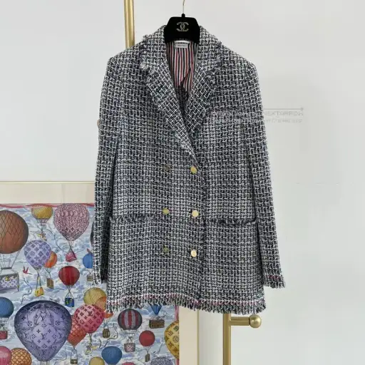 Thom Browne Gray Plaid Suit Size 38 3