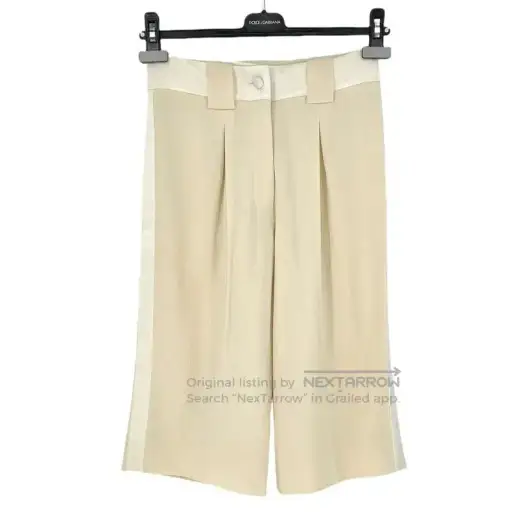 YSL Casual Wool Trousers in Beige .