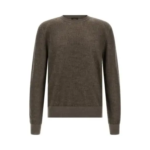 BRIONI Brown Vanise Weave Sweater New & Authentic (Men's siz