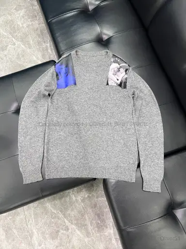 Raf Simons SS19 Blue Velvet Shoulder Graphic BFAJLMN324