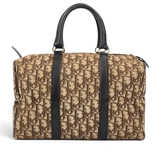 Christian Dior - Trotter Canvas Beige Brown Vintage - Handbag