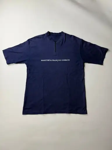 MARITHÉ & FRANÇOIS GIRBAUD Half Zip Logo Tee / L