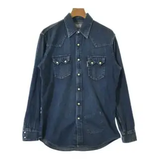 BLUE BLUE ブルーブルー カジュアルシャツ L 青 【古着】【中古】【送料無料】 ブルーブルー(BLUE BLUE)のメンズのトップス(シャツ)の商品詳細ページへのリンク
