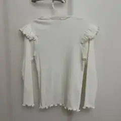 Roa リブカットソー ホワイト 韓国子供服
