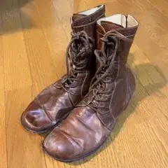 Kyoji Maruyama ブラウンレースアップブーツ　25.5cm