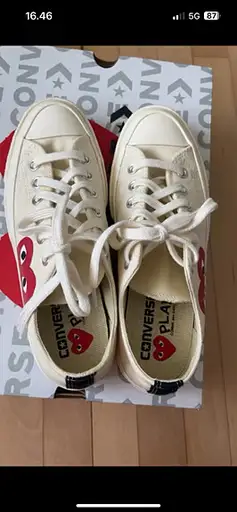 Converse Play Comme des Garçons sneakers str 37 creme