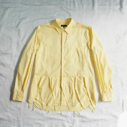 "COMME des GARÇONS HOMME PLUS" asymmetric jagged hem shirt