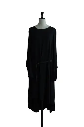 Midi-Length Belted Dress O/P