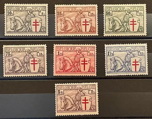 Belgium 1934 - Complete series 'Ridder' - OBP/COB 394/00