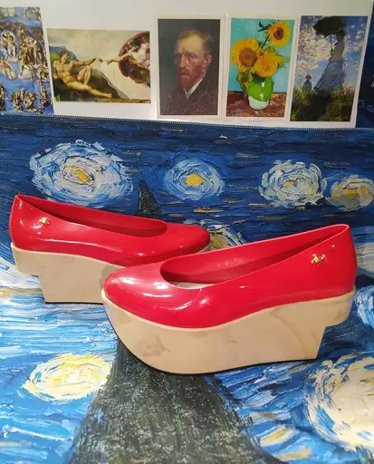 melissa x vivienne westwood- rocking horse ballerina, 39/40, nova, nunca usada.