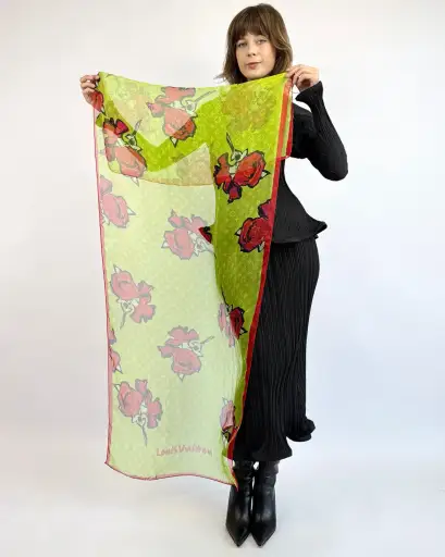 Stephen Sprouse for Louis Vuitton Silk Scarf