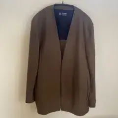 アダムエロペ×キャリーマン ノーカラージャケット スラックス セットアップ