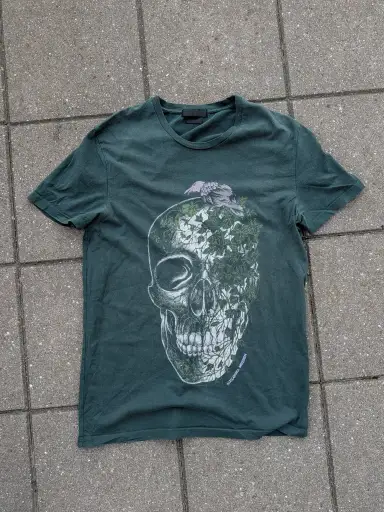 Alexander McQueen 2012 Skull Ivy Raven T-Shirt