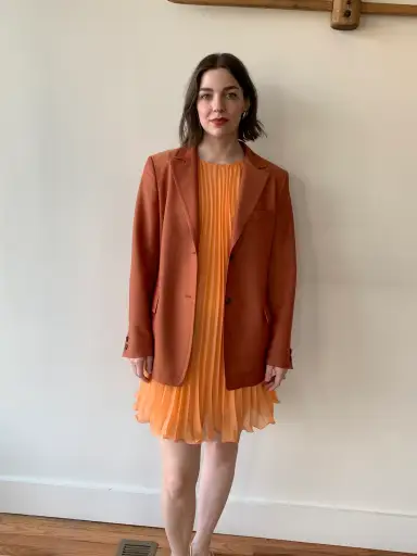 Orange blazer from Jil Sander