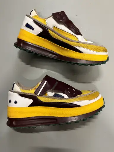 adidas X Raf Simons S/S 2014 Super Trekker (yellow/brown) - size 43 1/3