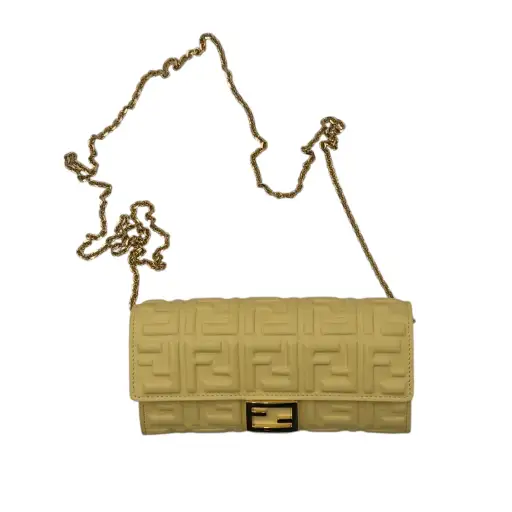 Fendi Baguette Continental Chain Wallet