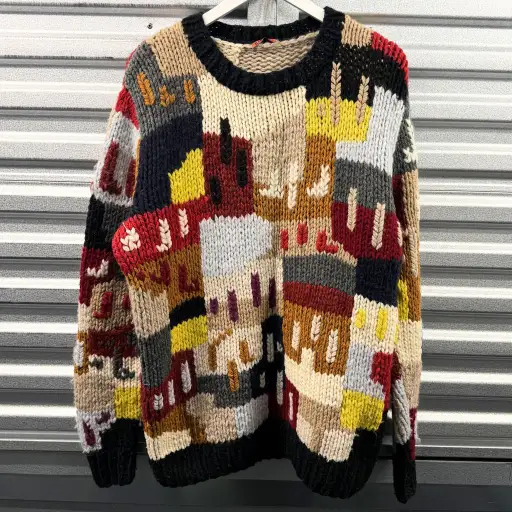 BARENA VENEZIA MULTICOLOR CHUNKY SWEATER WOOL