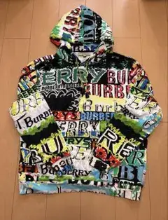 BURBERRY/バーバリー グラフィティ プリント　フーディ