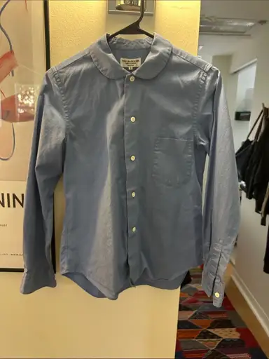 Comme des garçons robe de chambre Blue Button-Up Shirt - Men's