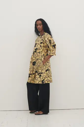 Ysl Floral Print Dress