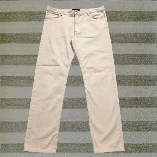 Ermenegildo Zegna Pants Mens 38x31 Beige Chino Straight Leg Luxury City 5 Pocket Preppy