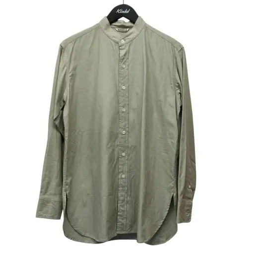 20SSWASHED FINX TWILL SHIRTSバンドカラーシャツA20SS04TN