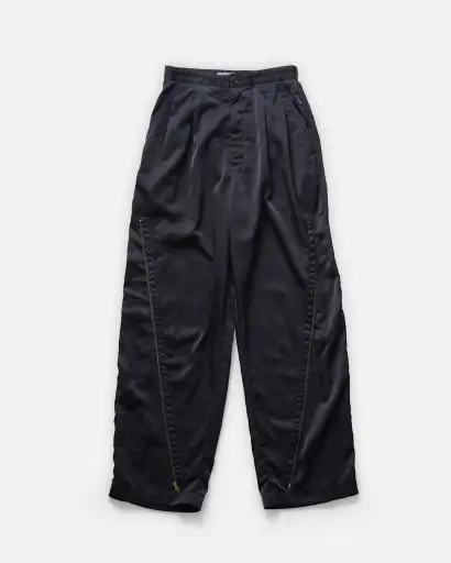 Zip Design Nylon Pants / Size: W25
