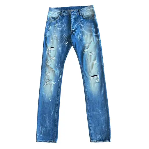 Balmain Paint Splatter Denim AW11 SZ 31