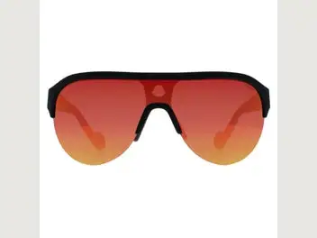 Moncler Sunglasses ML0049 02C Matte Black Red Mirror and Grey