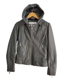 【中古】doma◆レザージャケット・ブルゾン/M/羊革/GRY/D165001//【レディースウェア】