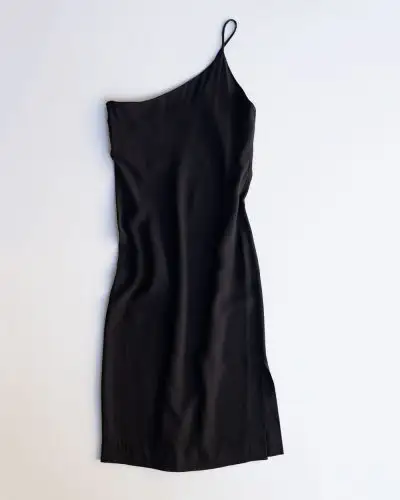 Acne Studios One Shoulder Dress Black