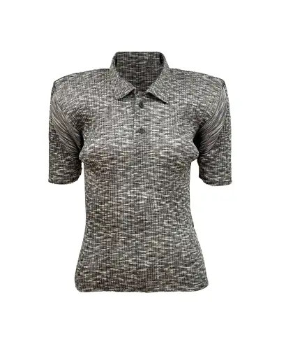 ISSEY MIYAKE PLEATS PLEASE Polo Shirt M
