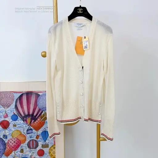 Thom Browne Beige Knit Cardigan Size 42 3