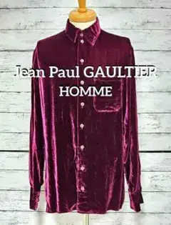 【新品】Jean Paul GAULTIER HOMME☆ベルベットシャツ