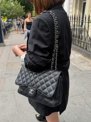 Chanel Quilted Caviar Front Pocket Shoulder Bag 2009/2010